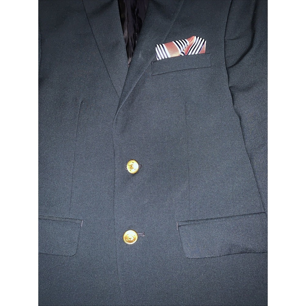 Lauren Ralph Lauren Navy Blue Blazer Jacket Coat‎ Boys Size 14R Gold Buttons - Picture 2 of 11